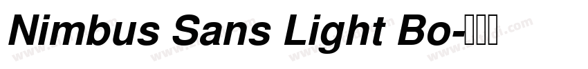 Nimbus Sans Light Bo字体转换